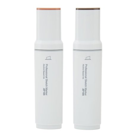 2st Jumbo Markers Professionella Snabbtorkande Jämn Bläckabsorption Alkoholbaserade Stora Breda Spetsmarkörer för Målning Brun