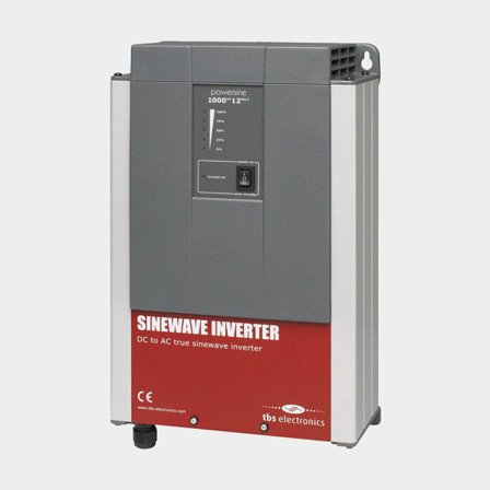 Invertteri / vaihtosuuntaaja TBS Powersine, puhdas siniaalto, 24 V - 230 V, 1000 W