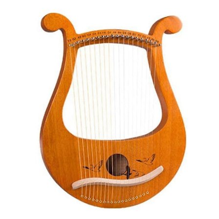 Lyre Harpe, 19 Strenge Græsk Violin, 19 Strenge Lyre Unikke Mønstre Udskårne Fonetiske Symboler, til Musik L
