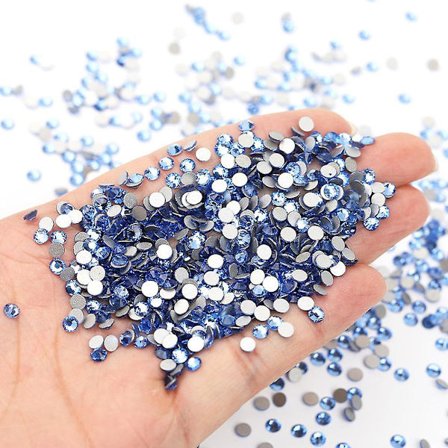 Runda Platta Botten Borr Spik Borr-ss16 (3.8-4.0mm 1440 Stycken)-Ljusblå Makeup