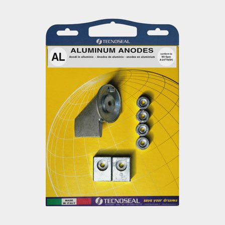 Kit de ánodos de aluminio Tecnoseal, para fueraborda, compatible con Suzuki 40 & 50 hp