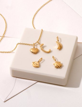 Design Letters Darling Charm Collection, Gold Plated - Gold - ONE SIZE