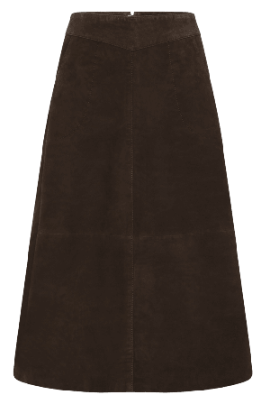 Saki Dagmar Skirt Kjolar Dam Brun 46