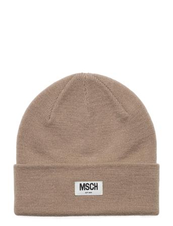 Mschmojo Beanie Accessories Headwear Beanies Beige MOSS COPENHAGEN