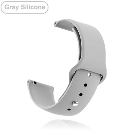 Uusi 18 mm 20 mm 22 mm hihnat Garmin Venu 2S rannekkeelle Vivoactive 3 4S 4 Forerunner 245 645 Galaxy Watch 4 Classic 42 46 mm Harmaa Silikoni