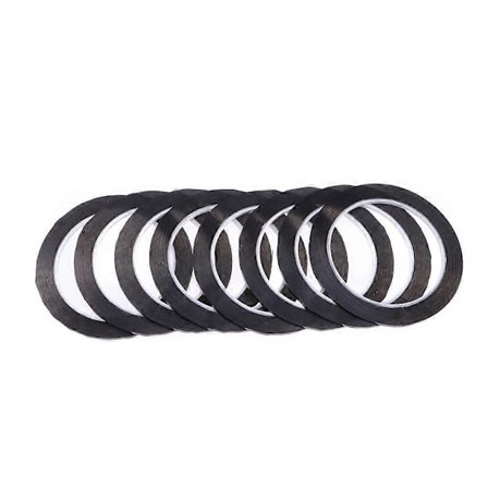 10 st Självhäftande Rutmarkeringstejper Whiteboard Ruttejp Konsttejp Kanttejp (Svart)