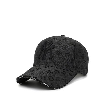 Menn Kvinner Mote Baseball Cap, 100% Bomull Twill, Svart, Unisex-Voksne(Svart)