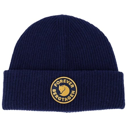 Fjällräven - Bleu cuff Bonnet - Bergtagen Forever Wool Dark Navy Cuff @ Hatstore