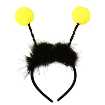 4-pack LED Silver Martian Antenna Headband, Light UP Alien Headb