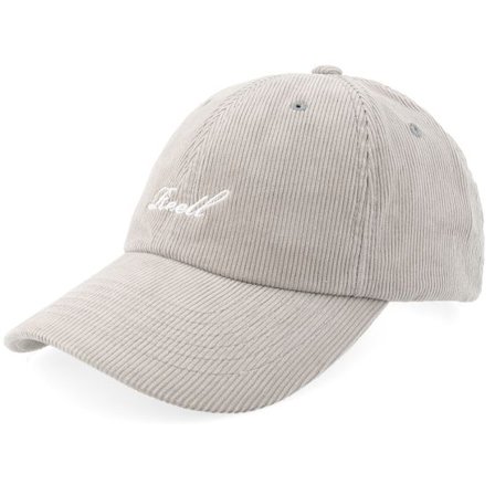Reell - Grå unconstructed Keps - Single Script Cap Corduroy Light Grey Dad Cap @ Hatstore