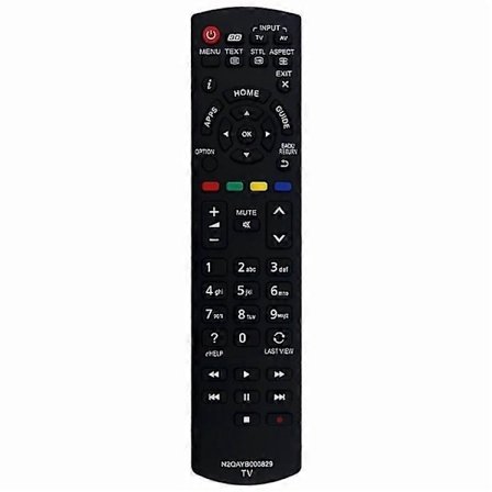 N2QAYB000829 Yhteensopiva Panasonic TV:n kaukosäätimen korvaava ergonominen ohjain - Täydellinen