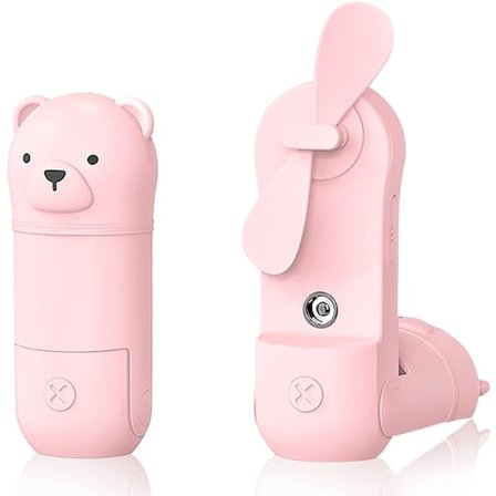 Handhållen minifläkt, 3-hastighets justerbar liten fläkt, portabel USB-uppladdningsbar liten fickfläkt, luftfuktare, perfekt sportfläkt