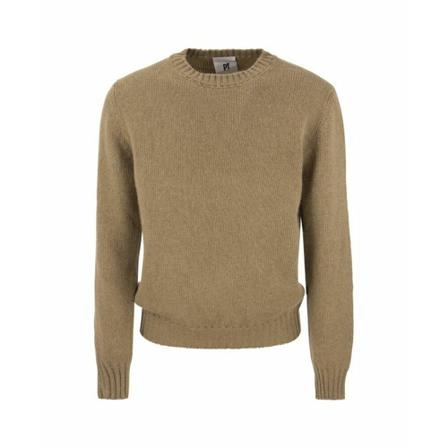 PT Torino, Crew-neck pullover Brązowy, Mężczyzna, Rozmiar: L