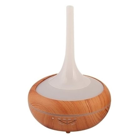 Luftfuktare trä LED-lampa, Ljust trä 240 ml