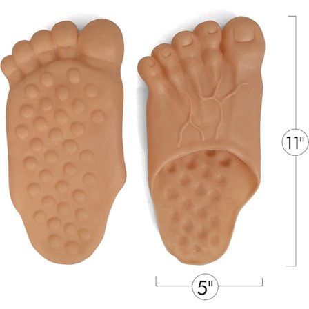 Funny Feet Tofflor-Jumbo Big Foot Realistiska kostymtillbehör - spot sales
