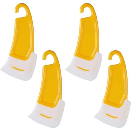 Silikon Spatel för Rengöring av Kastruller, Värmebeständig Skrapa, Icke-Klibbig