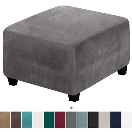 Fyrkantig plysch halkfri stretch pallskydd 27-32 tum grå