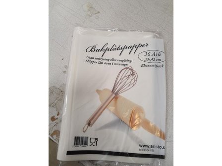 ARISTO Bakplåtspapper 33x42cm 36 ark 36/fp - Lyreco - Kök och servering - Baktillbehör - Bakplåtspapper