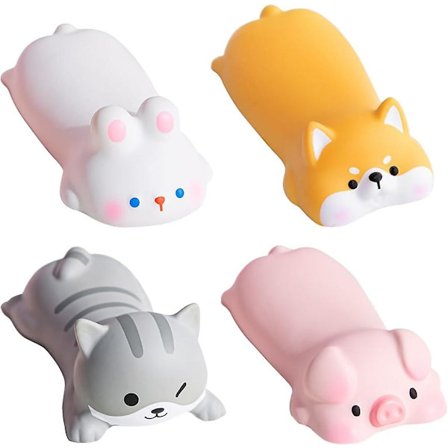 4 kpl Hiirirannetuki Söpö Rannetuki Alusta Kawaii Eläimet Lemmikkityynyn Muotoinen Rannetuki Tuki Vaahto Ranne Liukumaton Pöytä Tarvikkeet Naisille 