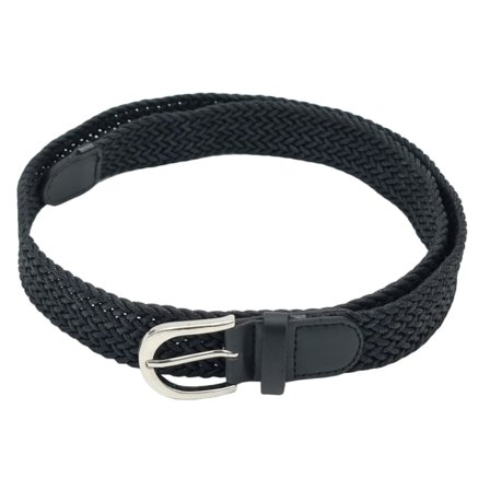 Complement Flätat Bälte I Imitationsläder 3 Cm Brett Skärp Dam Svart L