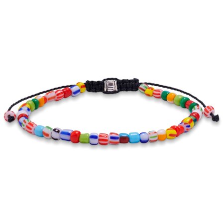 Amalfi | Sunrise Multi-Glass Beaded Bracelet with Adjustable Lock for Men - Beaded bracelets