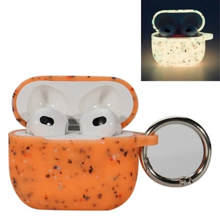 AirPods 3 självlysande fodral med spänne - Orange