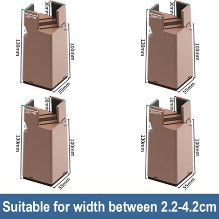 4kpl jalkatyynyn korotus RUSKEA-100MM RUSKEA-100mm