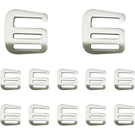 12 stk. Metal G-kroge Remspænder Stærke Quick Release-spænder til rygsækstropper (sølv){ee}