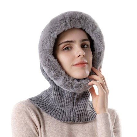 Balaclava lue Plysj lue GRÅ