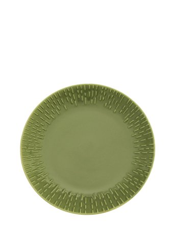 Aida Confetti Olive Dessert Tall. M/Relief Porcelæn 1 Stk 21 Cm. - Green - ONE SIZE x 21.8
