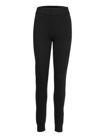 Slfnovah Mw Knit Leggings B Leggings Sort Selected Femme