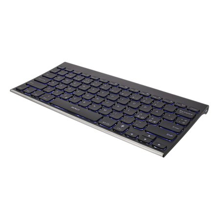 Wireless mini keyboard muted keys backlit battery Blueth 10m