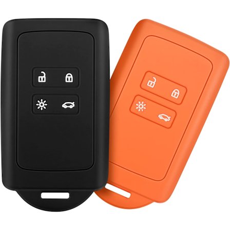 /#/2 tilbehør til Renault nøgler (sort + orange), compa/#/