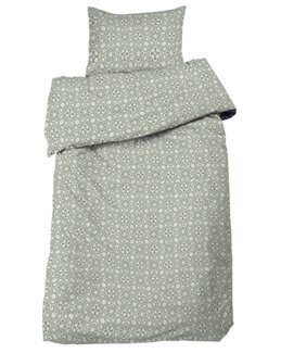 Sengetøj Malva 2-delt med trykt motiv dele Lysegrøn