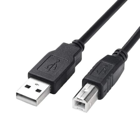 USB 2.0-skrivarkabel 3 meter, USB Typ A hane till B hane skrivare skannerkabel höghastighetskompatibel med HP, Canon, Dell, Epson, Lexmark, Xerox, 