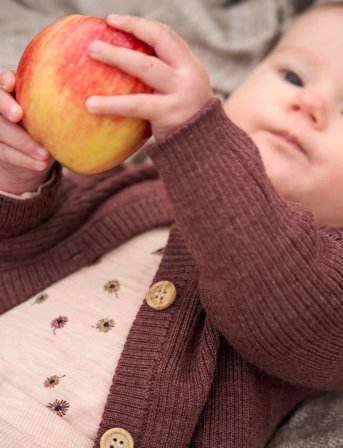 CeLaVi Cardigan - Knitted - Brown - 90