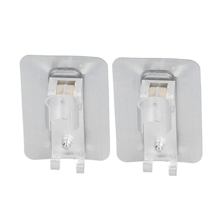 2-pak vægmonteret brusehovedholder stærk klæbende håndholdt bruseholder til badeværelse