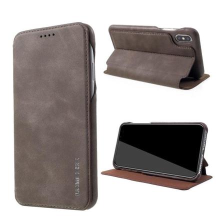 LC.IMEEKE iPhone Xs Max flip etui - Brun Brown