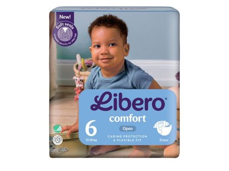LIBERO Blöja Comfort 6 13-20kg 32/fp - Lyreco - Sjukvård och omsorg - Hygien - Barnblöjor