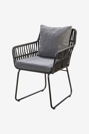 LifestyleGarden - Mikado fåtölj 2-pack - Grå - Utefåtöljer - Från Homeroom