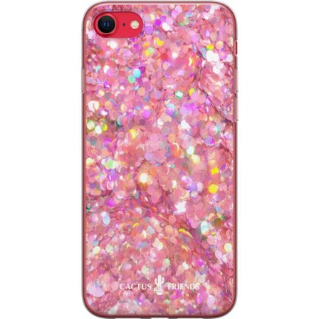 Kompatibelt Mobilskal till Apple Apple iPhone 8 Cactus and Friends – PinkGlitter