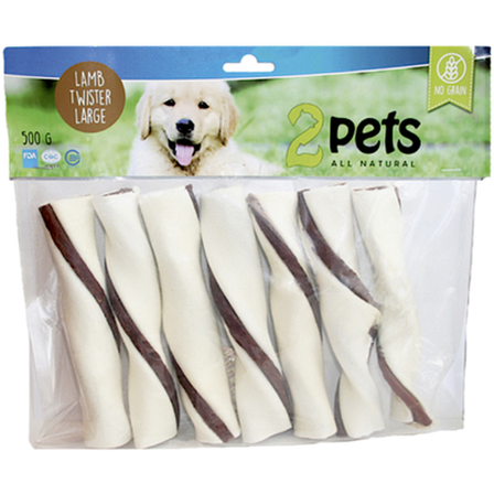 2 pets - Tuggtwister lam 80 g - Hund - Hundegodbiter & tyggebein - Tyggeruller & tyggepinner - ZOO.no