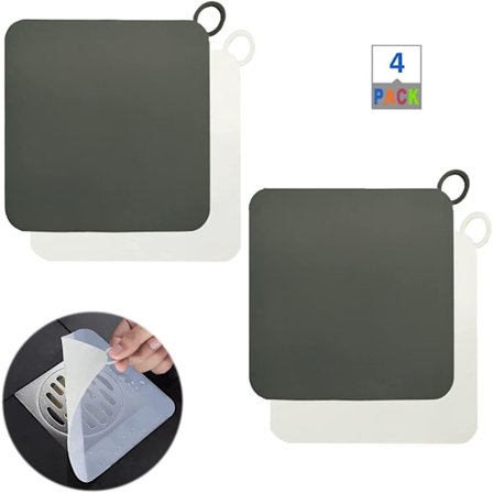 Badpropp Silikon Golvavlopp Anti-luktmatta, Silikon Gel Avloppspluggar, Myror