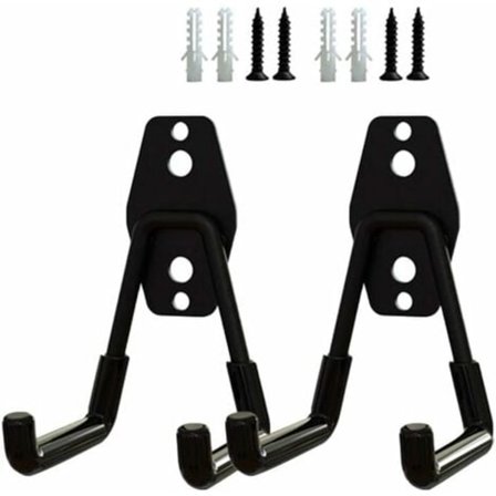 2 stk. Stål Garage Opbevaring Utility Kroge, Heavy Duty Wall Mount Hængende Kroge, Stige Kroge Hanger Heavy Duty Kroge til Garage Organisering Pow