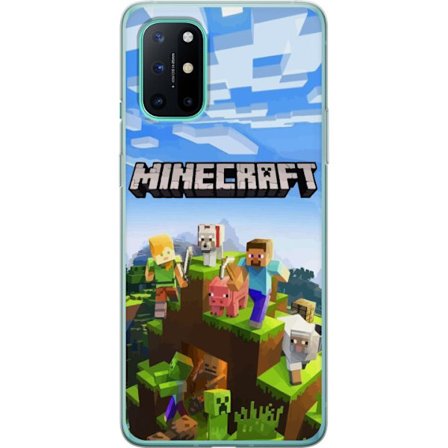 Kompatibelt Mobilskal till OnePlus OnePlus 8T Minecraft Creeper block pixel retro spelande