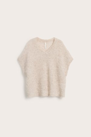 Kappahl | Top z dzianiny z mieszanki moheru | Jasnobeżowy