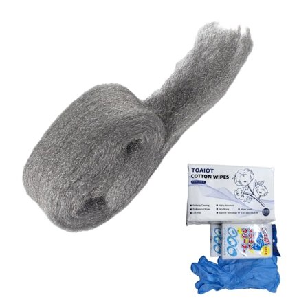 Stålull Slipande Poleringsdyna För 3D-skrivare Byggplatta Rengöringsdyna Hållbar Stålullsdyna