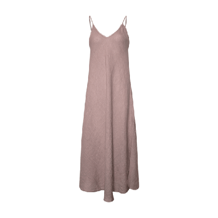 Tiffany Abbelone, Long Dress, Linen - Dust Lavender Klänningar Dam Lila M/L
