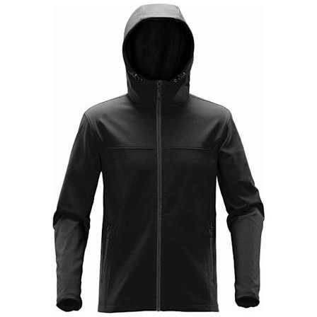 Stormtech Mens Orbiter Hooded Soft Shell Jacket XXL Svart/Dolph