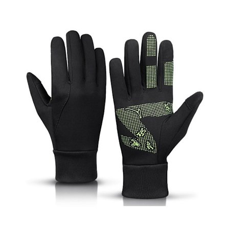 Varme fleece touchscreen handsker til udendørs løb, vandring, fiskeri og cykling